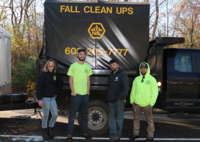 NAL team & truck for leaf removal & fall clean ups.
